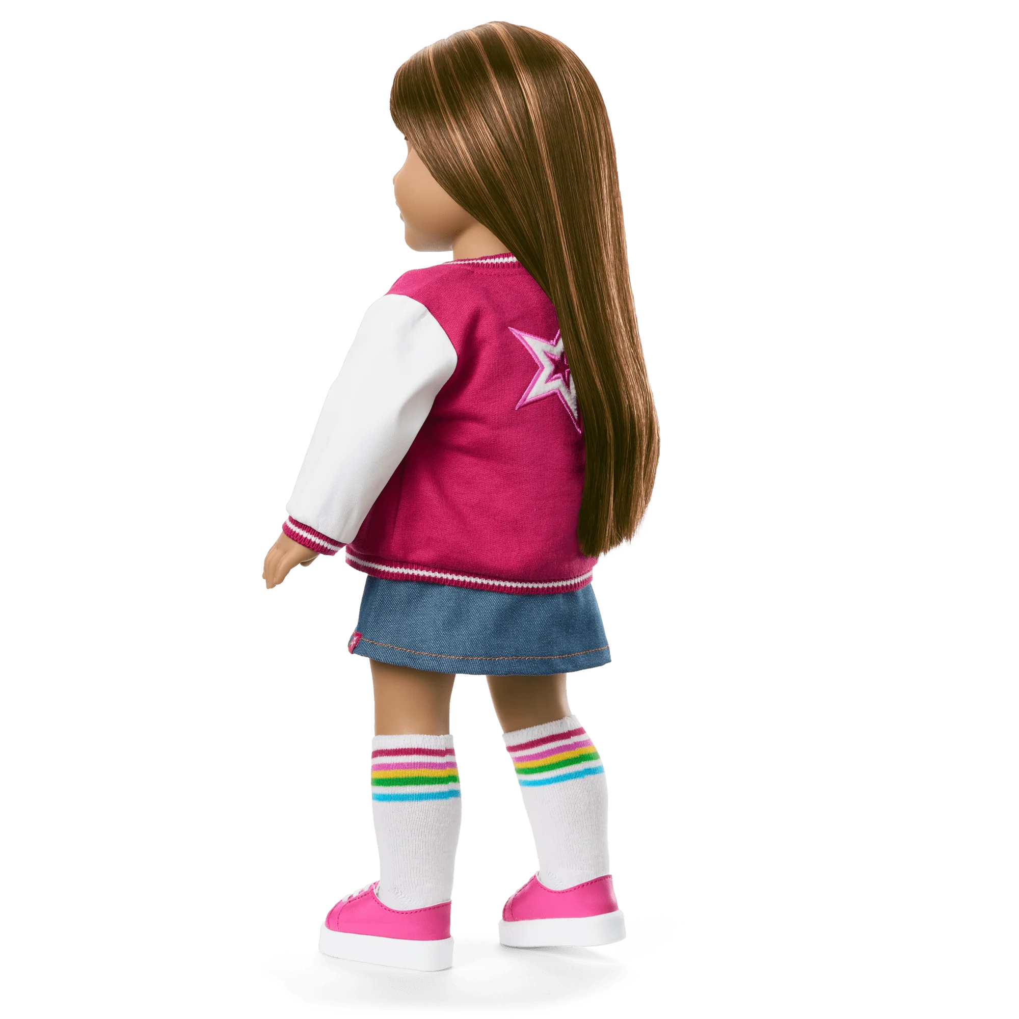 Truly Me™ 18-inch Doll #122 with straight dark-brown hair