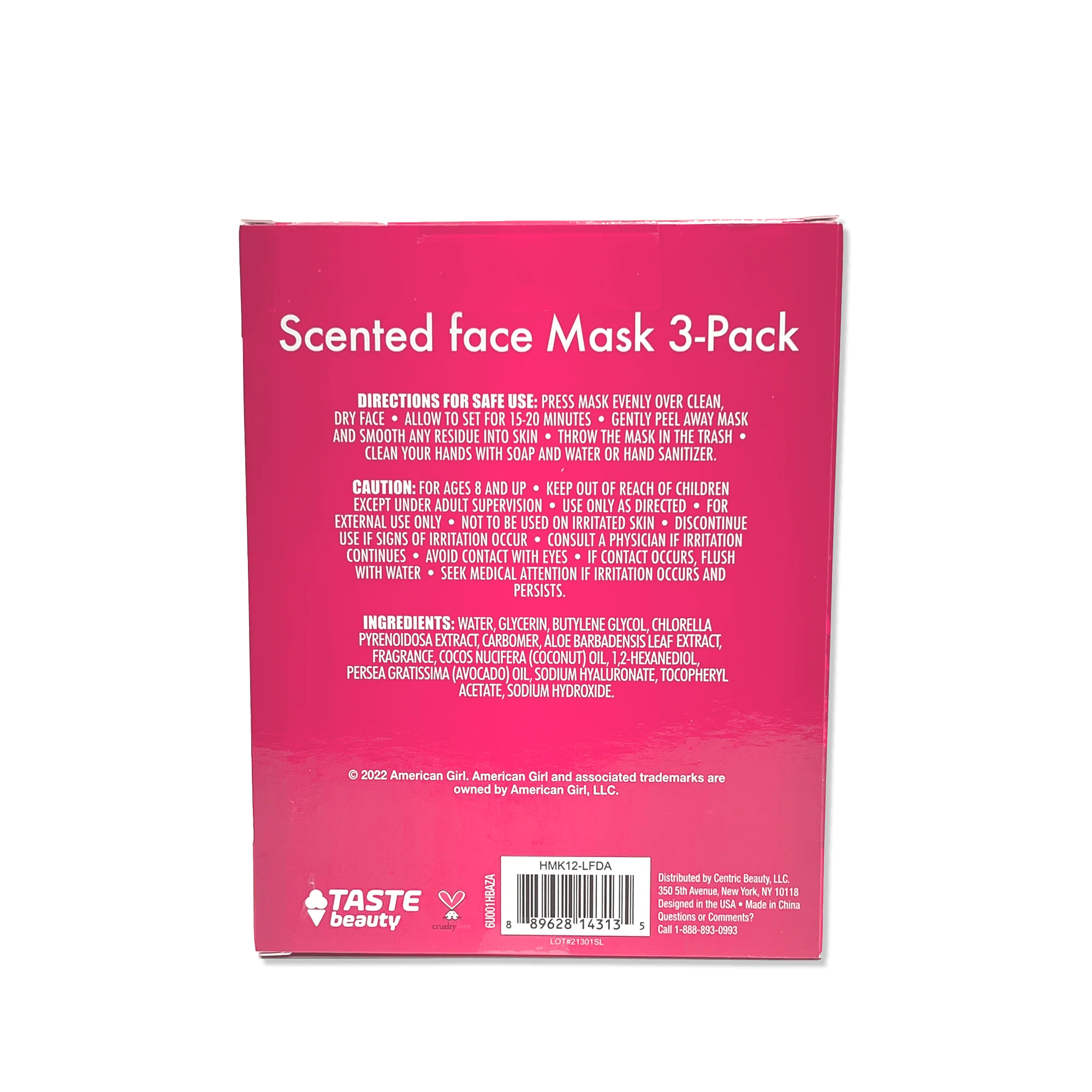 Scented Spa Mask 3-Pack for Girls 3 Scented Spa Mask 3-Pack for Girls