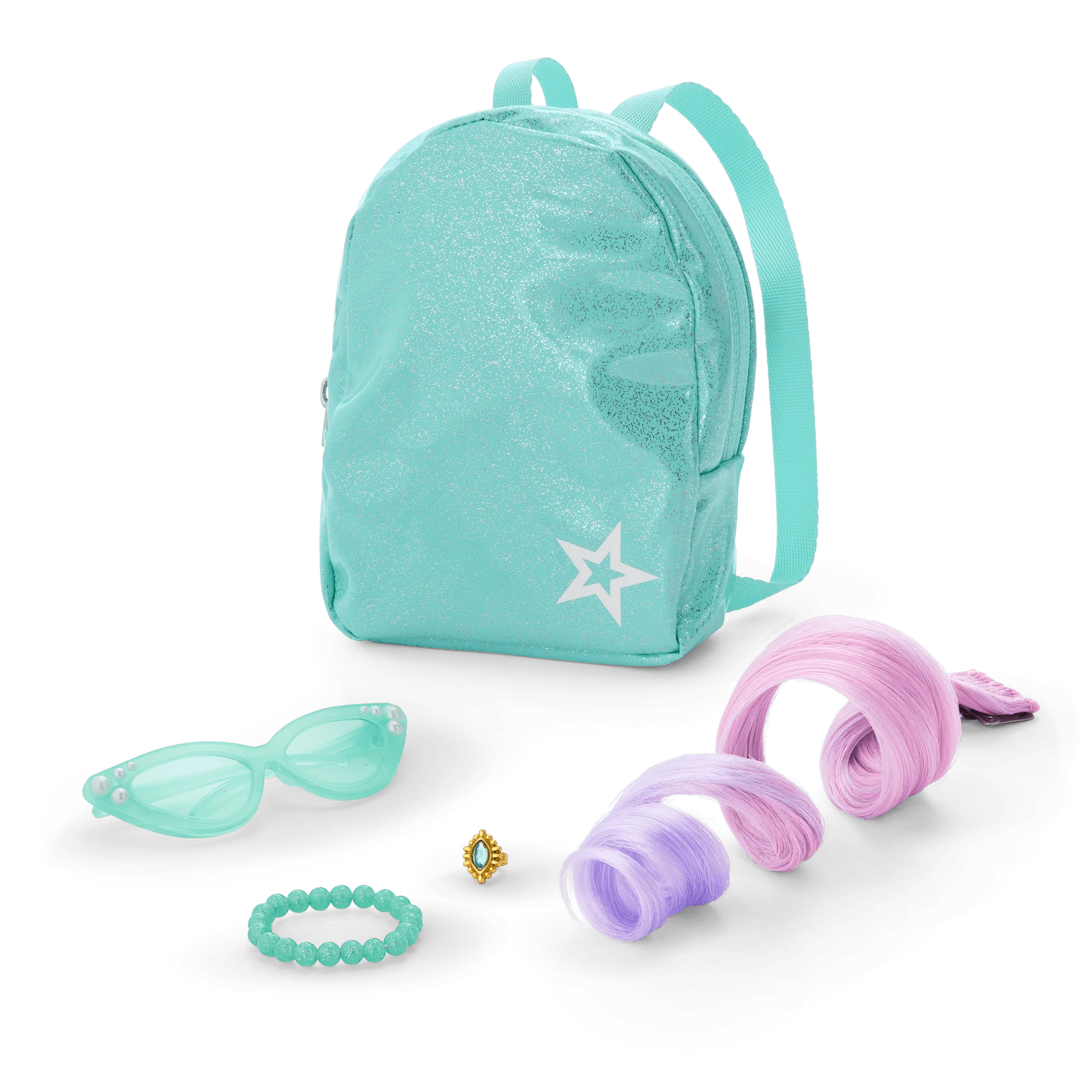 Shimmering Sea Turtle Backpack & Accessory Set for 18-inch Dolls