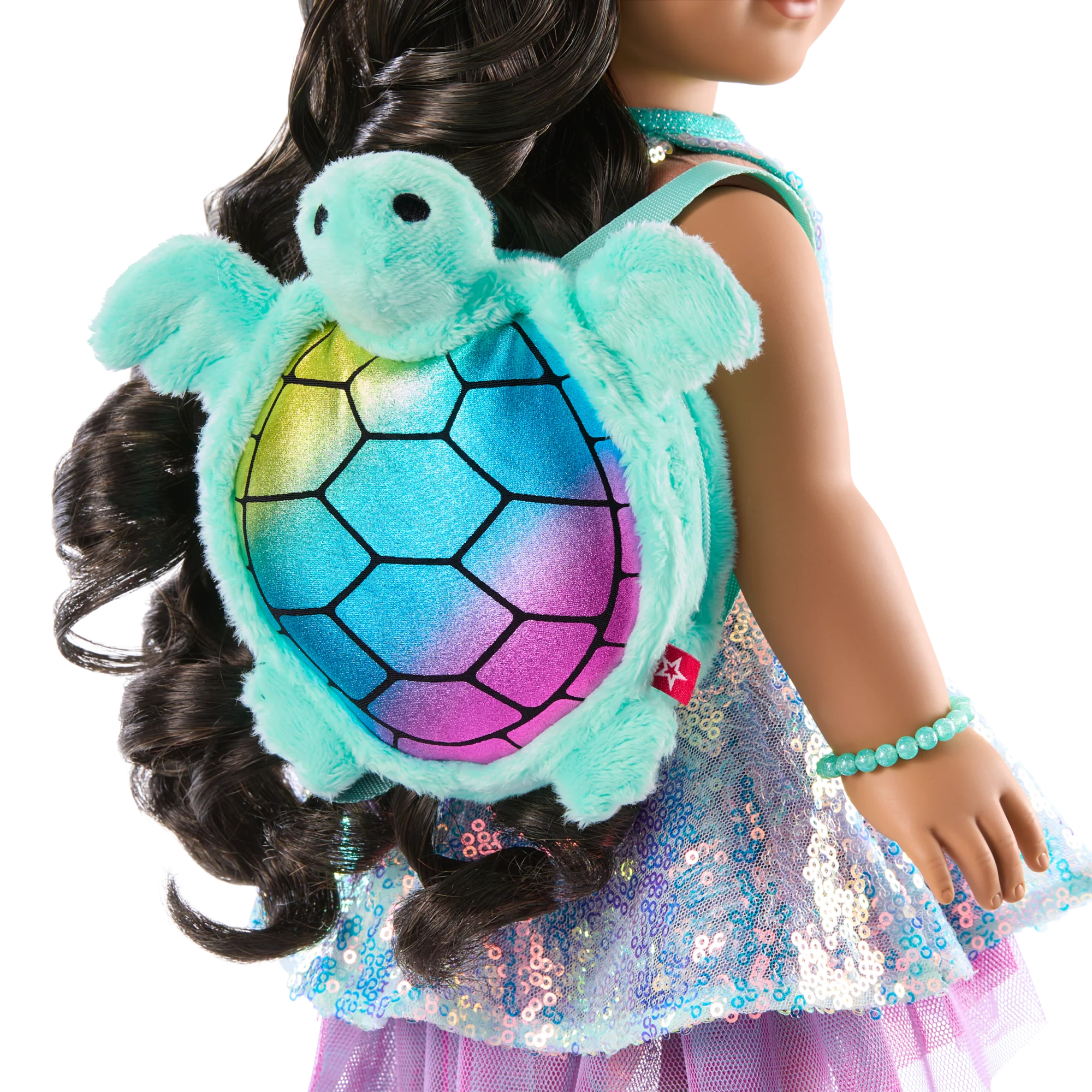 Shimmering Sea Turtle Backpack & Accessory Set for 18-inch Dolls