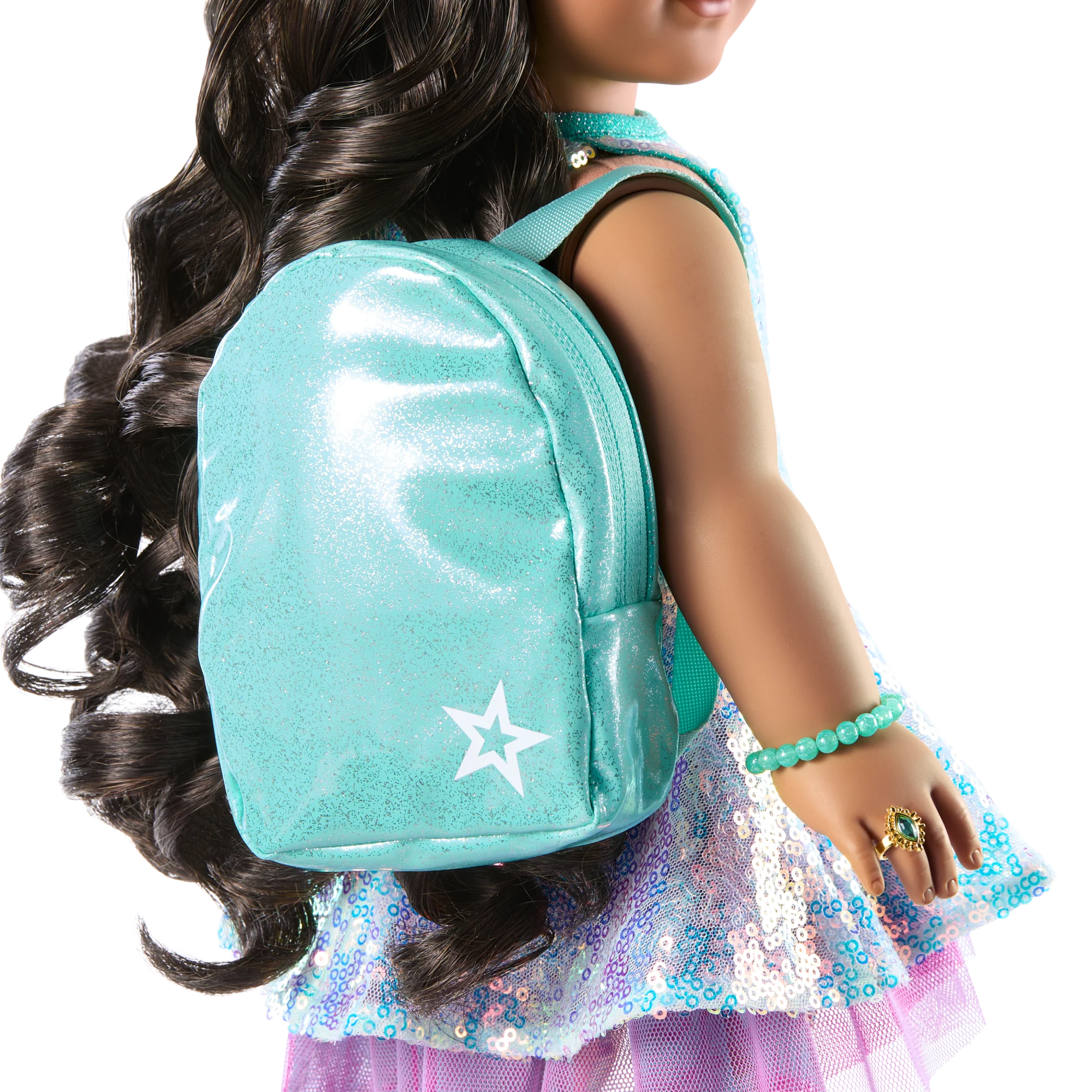 Shimmering Sea Turtle Backpack & Accessory Set for 18-inch Dolls