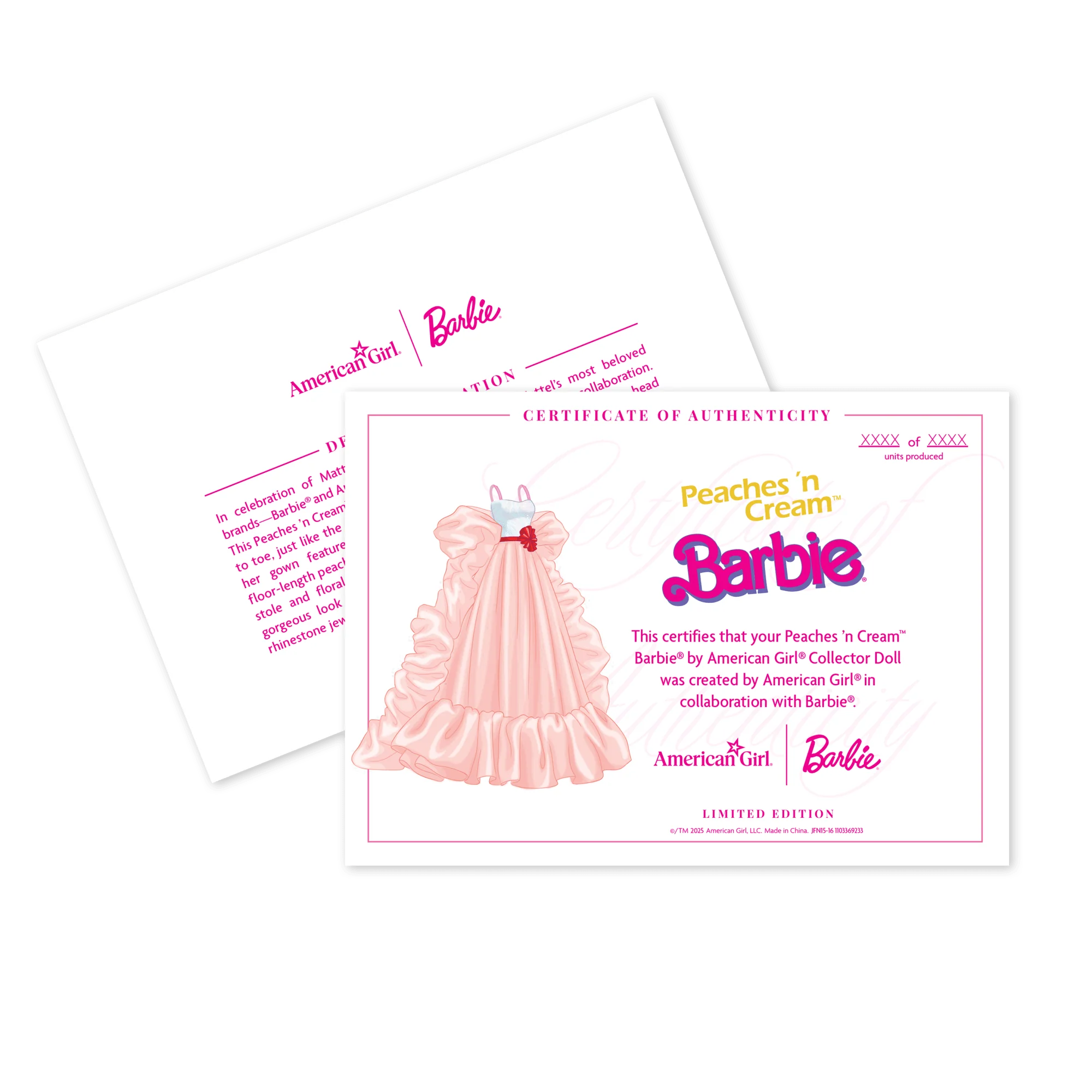 Peaches ’n Cream™ Barbie® by American Girl® Collector Doll 17 Peaches ’n Cream™ Barbie® by American Girl® Collector Doll