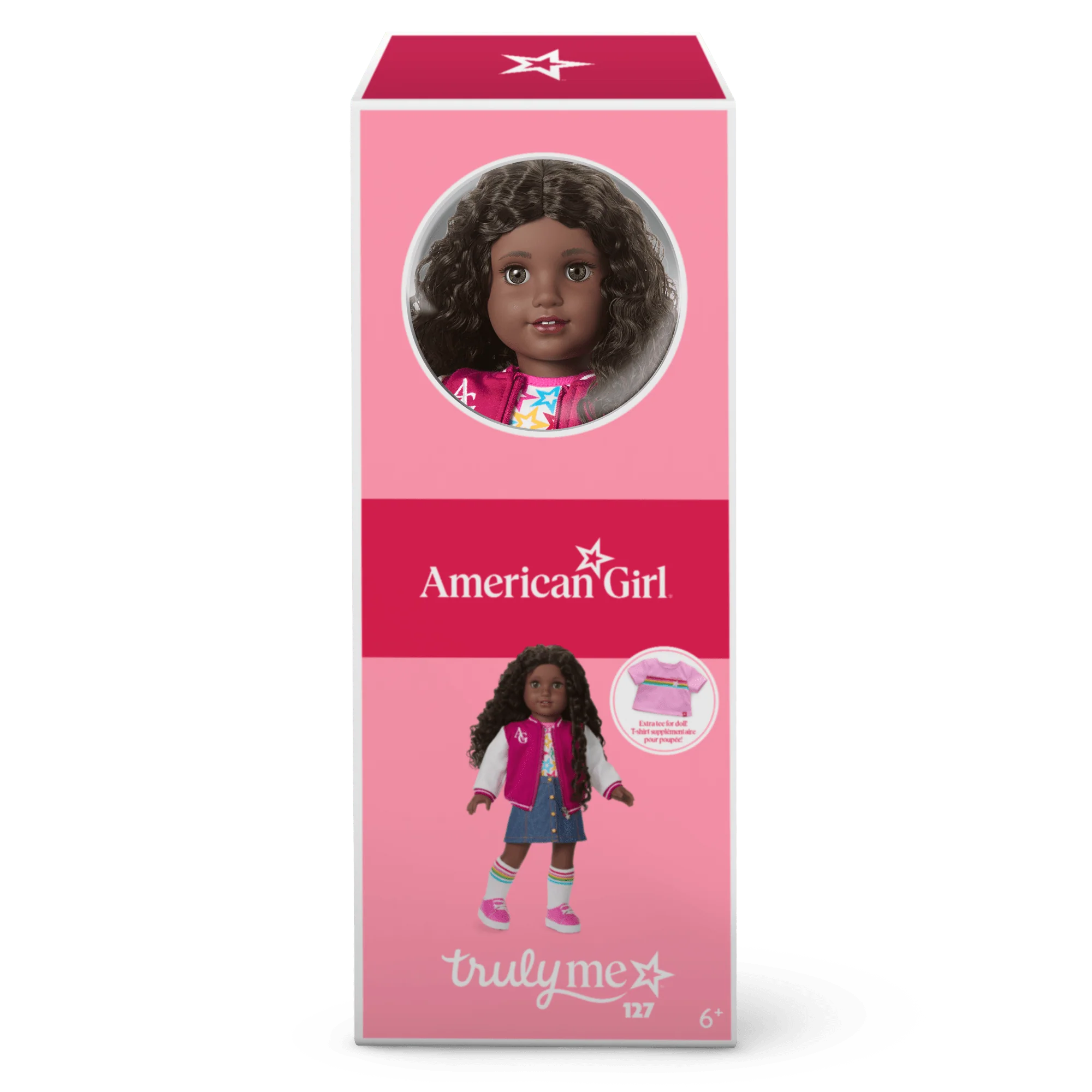 Truly Me™ 18-inch Doll #127 with curly dark-brown hair 18 Truly Me™ 18-inch Doll #127 with curly dark-brown hair