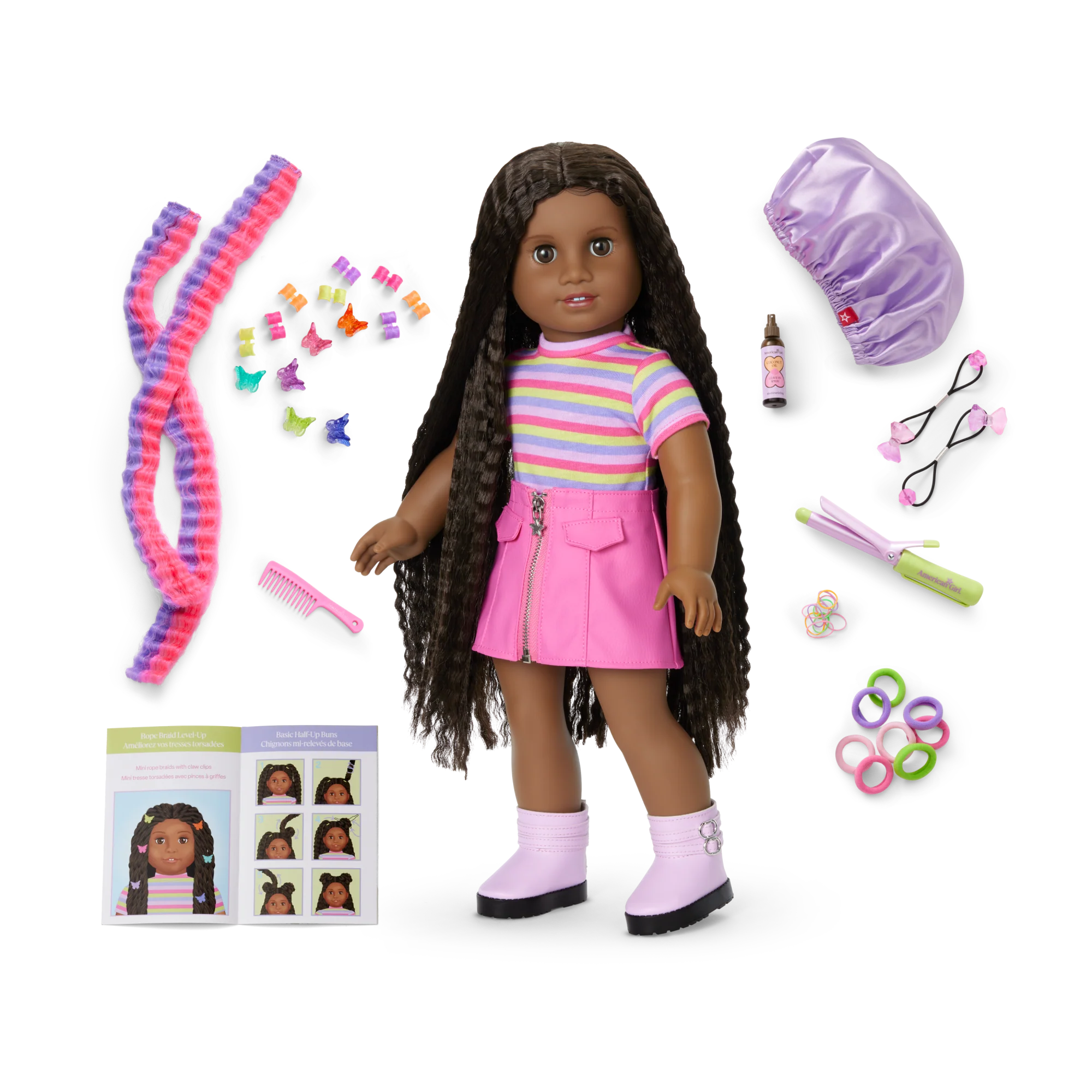 Long Hair Looks™ by Truly Me™ 18-inch Doll #135 & hair accessories