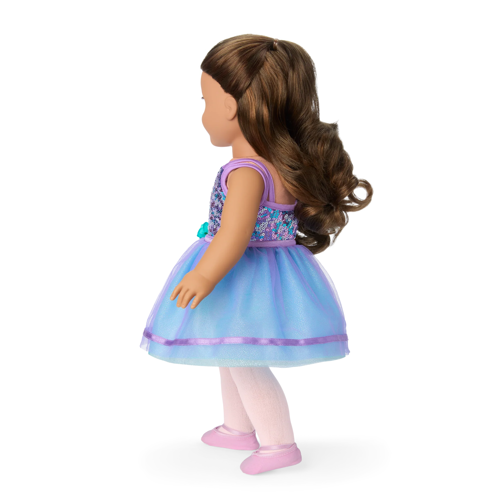 Truly Me™ #117 Doll & Dance All Day Set with wavy dark-brown hair