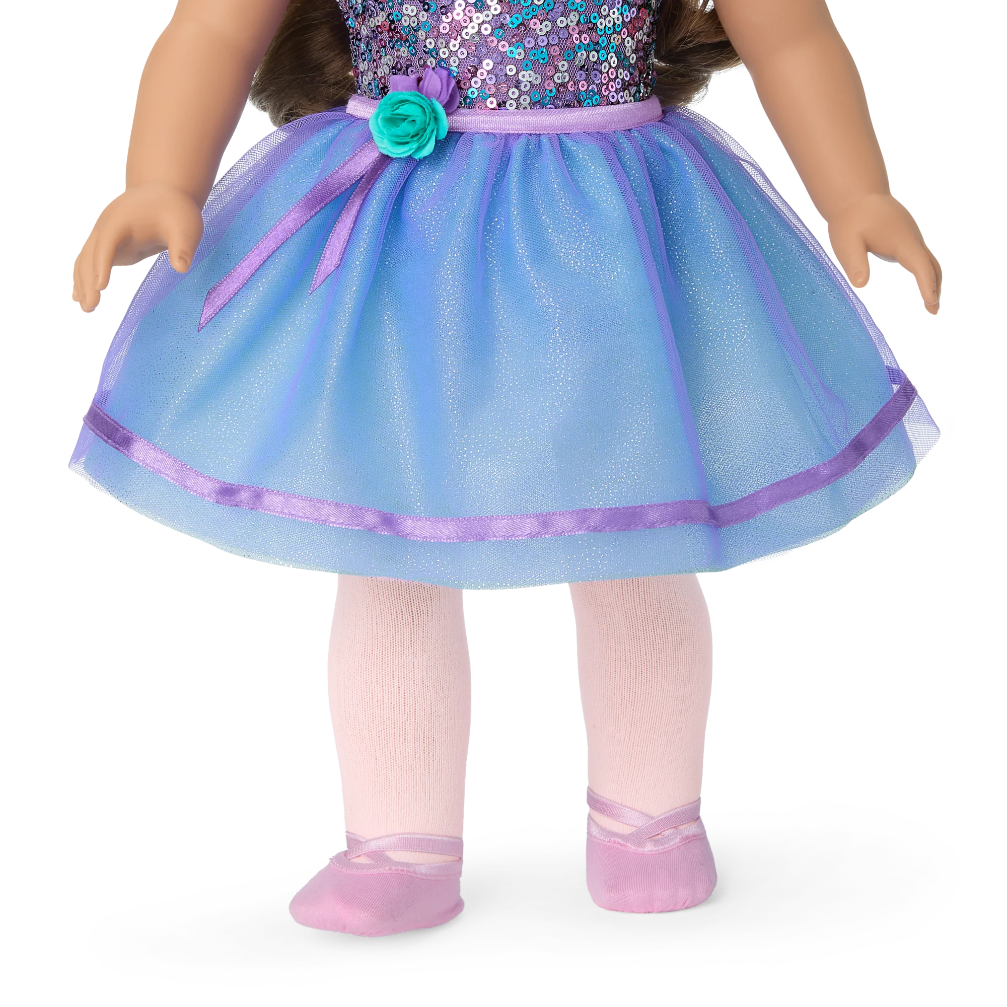 Truly Me™ #117 Doll & Dance All Day Set with wavy dark-brown hair
