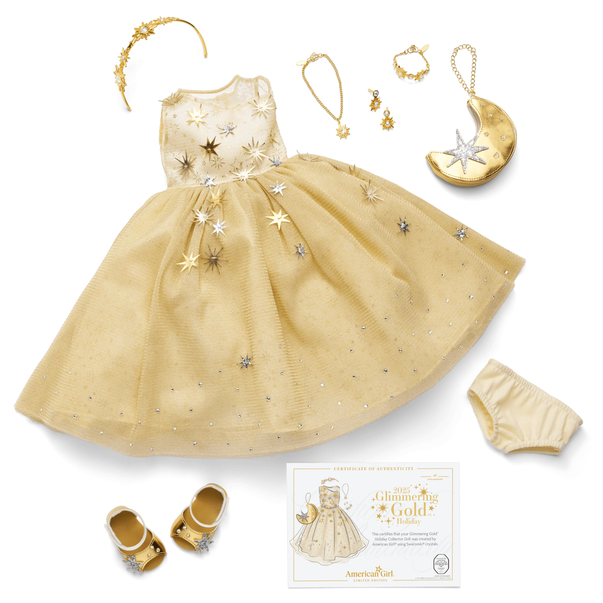American Girl® 2025 Glimmering Gold™ Holiday Collector Doll 13 American Girl® 2025 Glimmering Gold™ Holiday Collector Doll