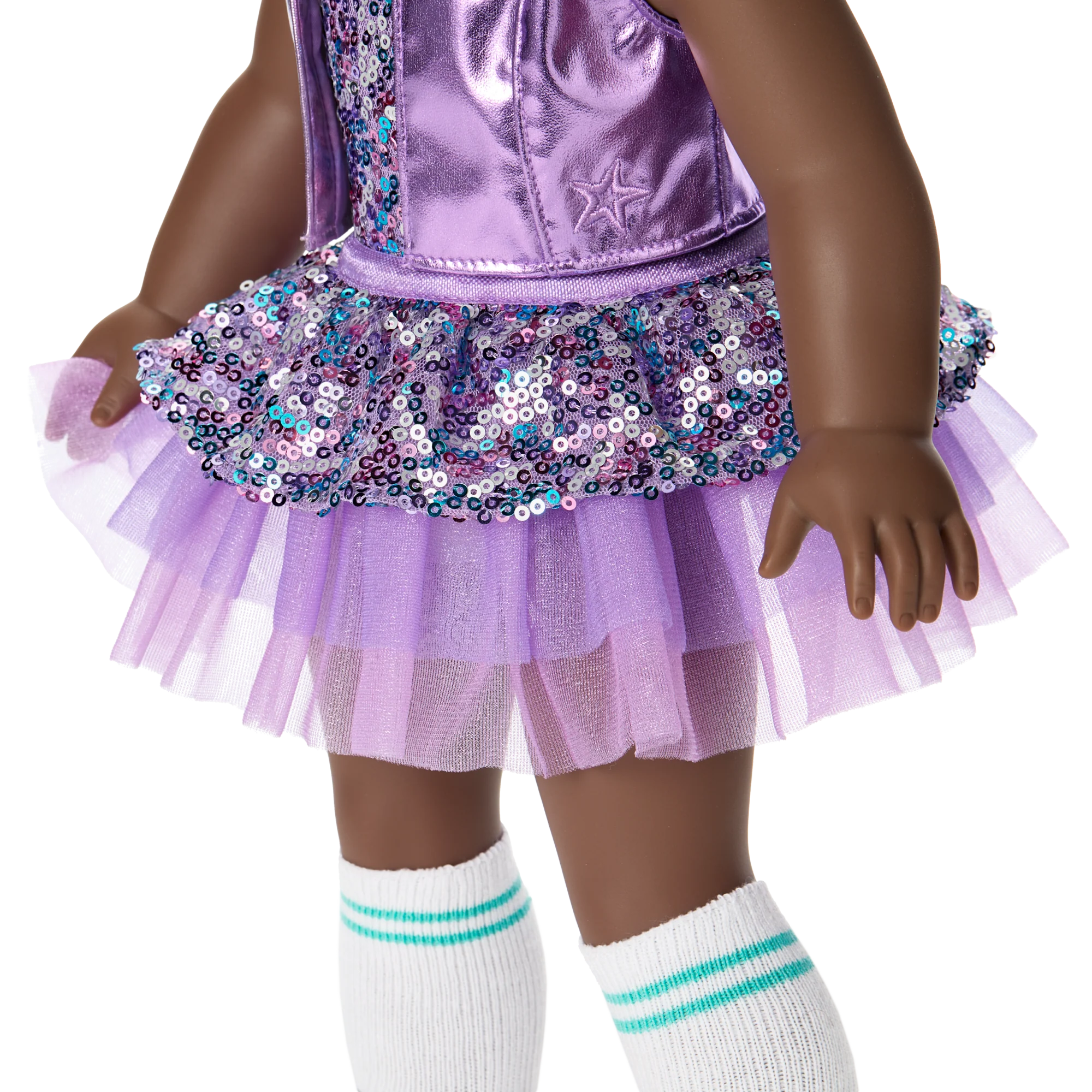 Truly Me™ #127 Doll & Dance All Day Set with curly dark-brown hair