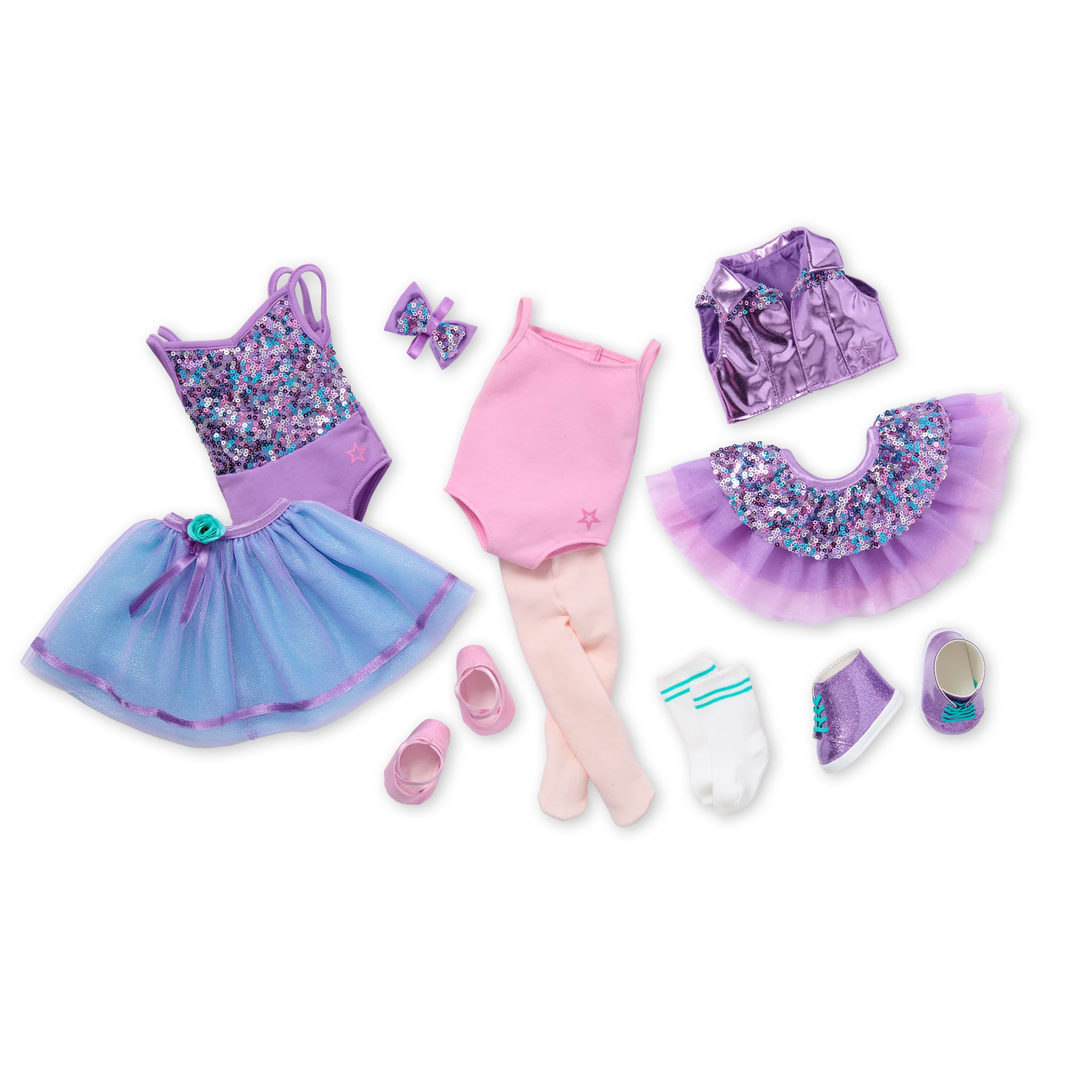 Truly Me™ #127 Doll & Dance All Day Set with curly dark-brown hair