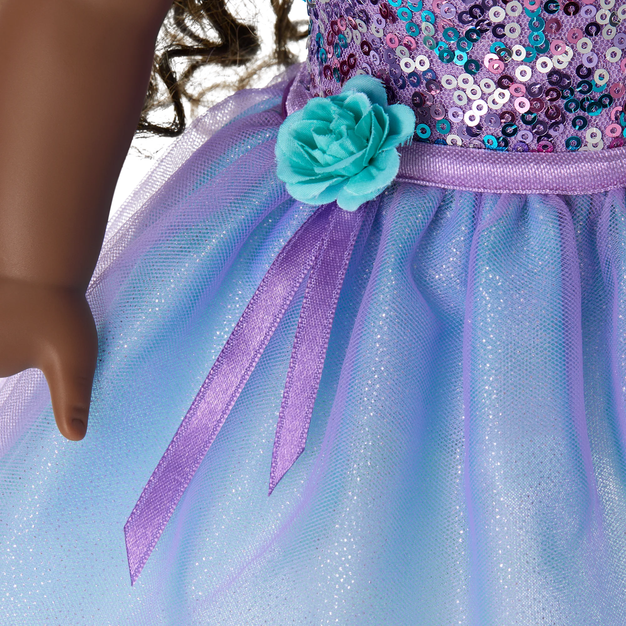 Truly Me™ #127 Doll & Dance All Day Set with curly dark-brown hair