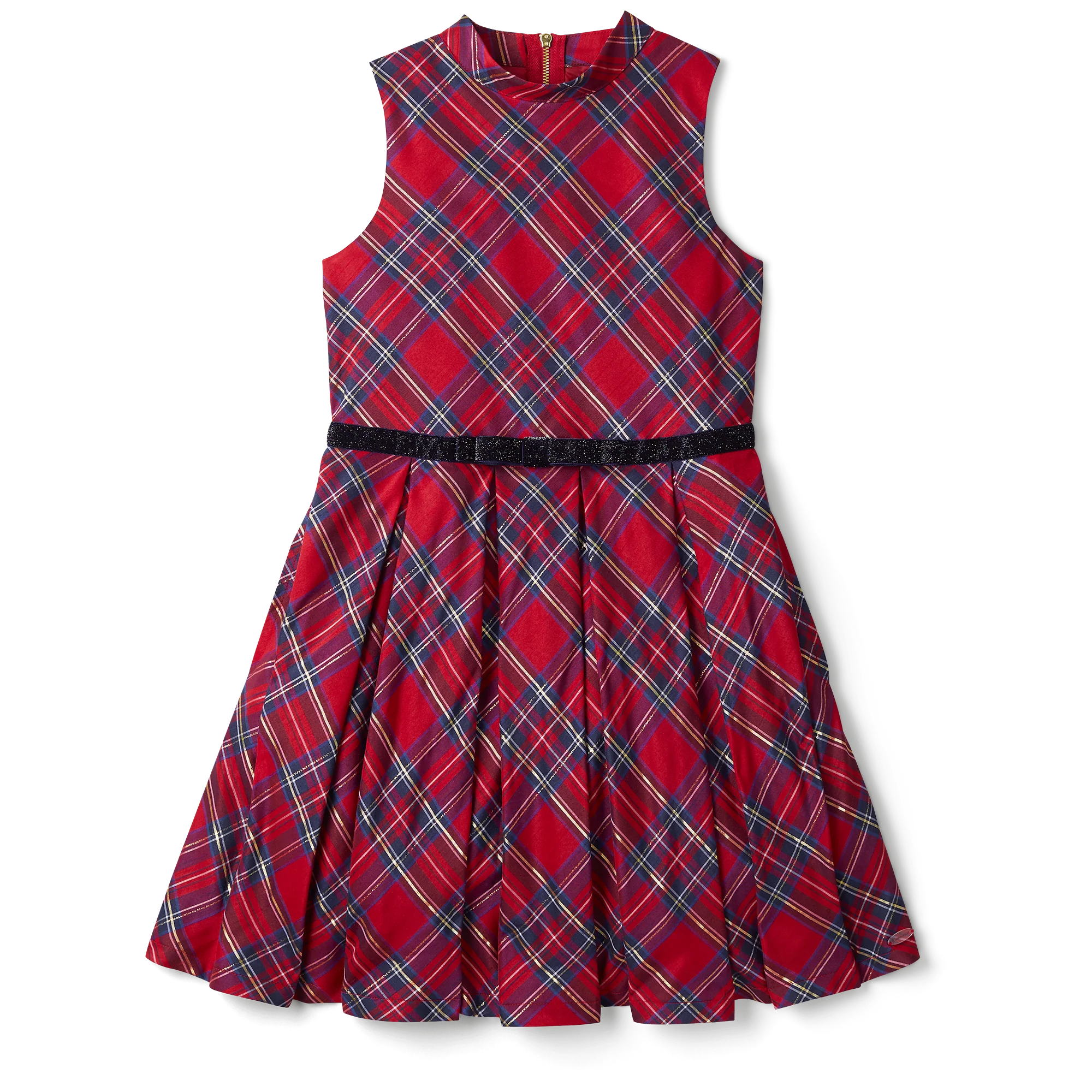 Pretty Plaid Christmas Dress for Girls