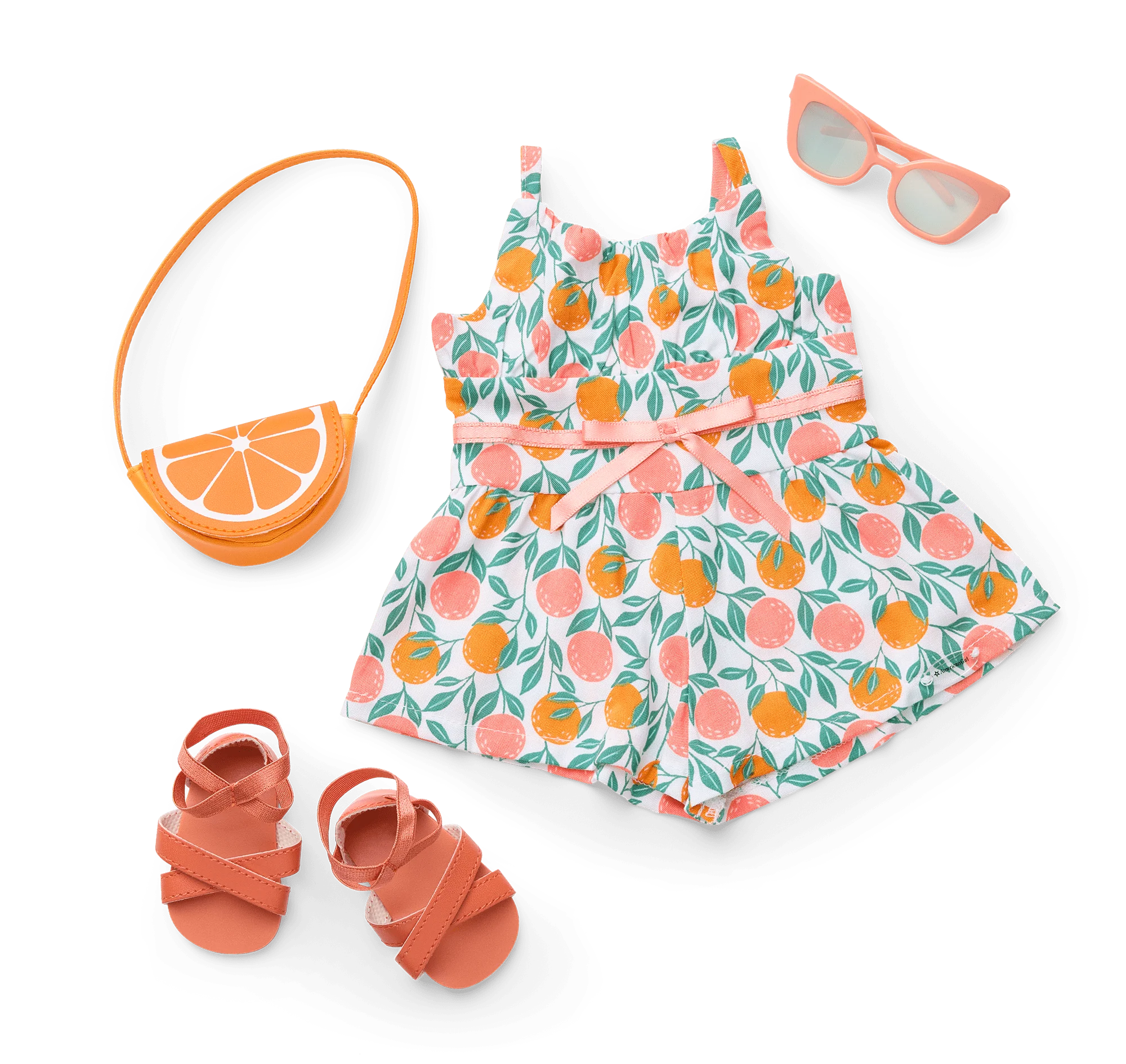 Orange You Glad It's Summer Outfit for 18-inch Dolls