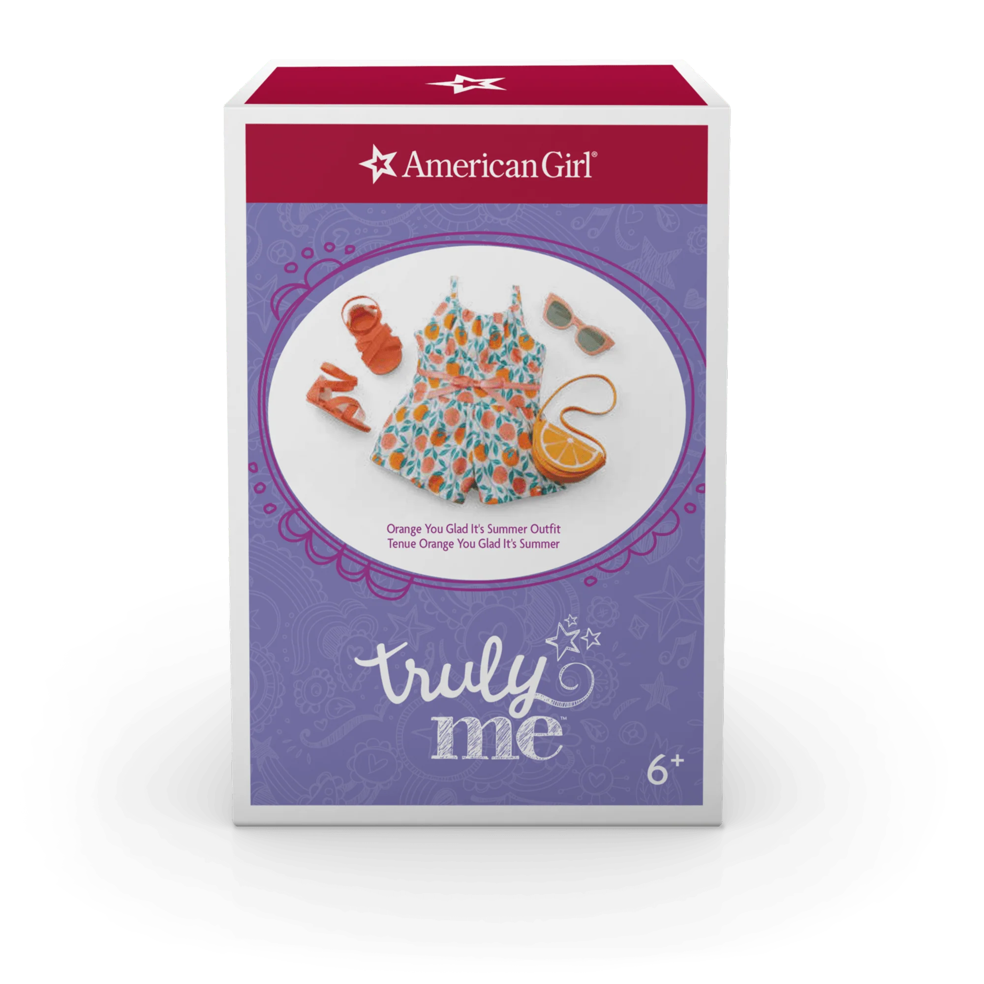 Orange You Glad It's Summer Outfit for 18-inch Dolls