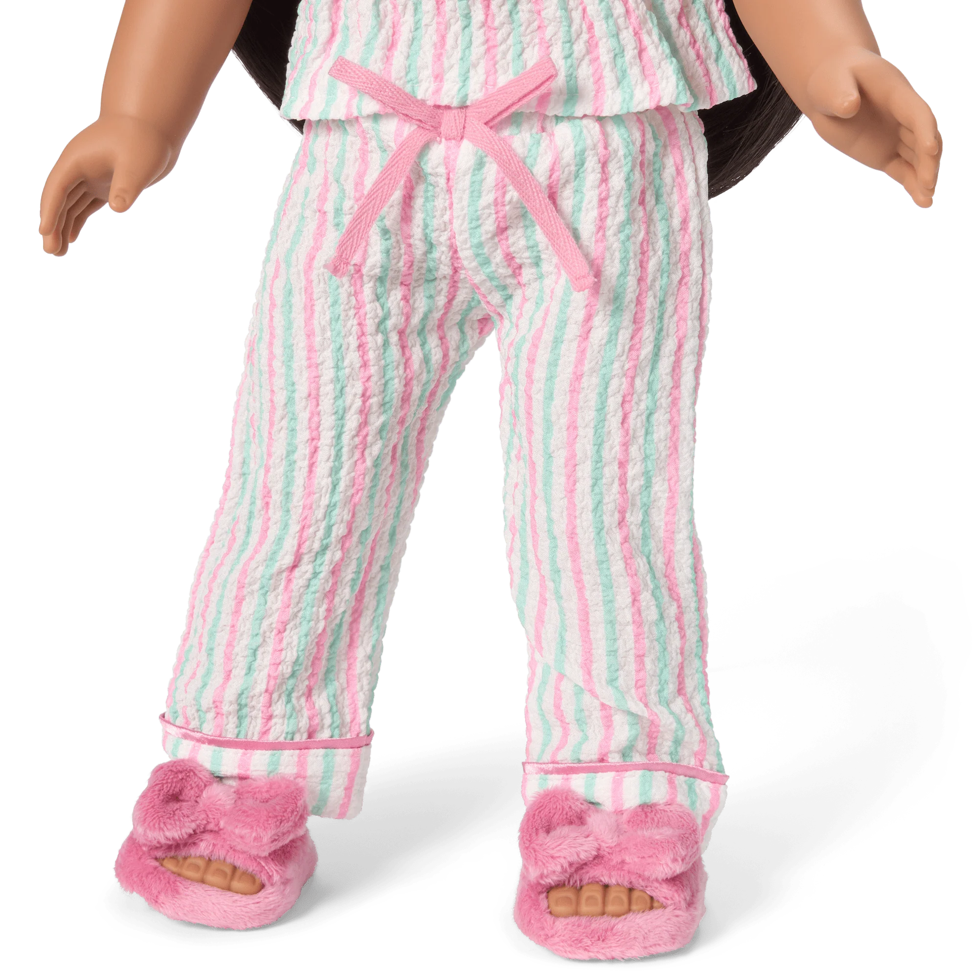 Raquel's™ Coastal Stripes Pajamas for 18-inch Dolls (Girl of the Year™ 2026)