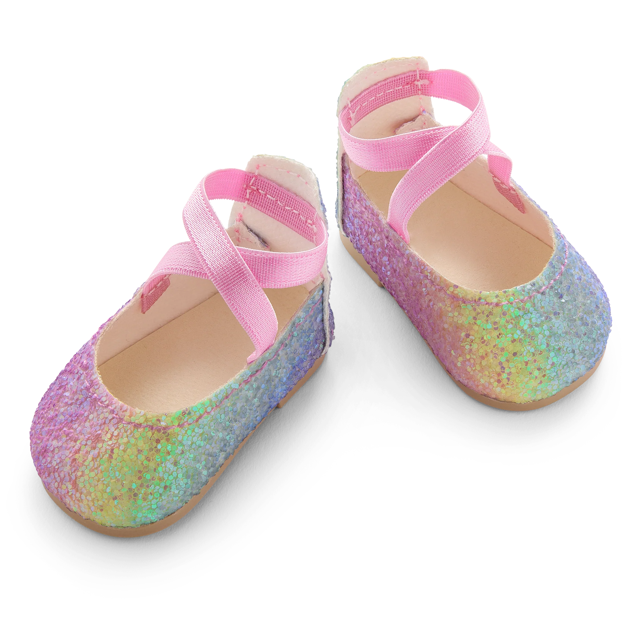 American Girl® Rainbow Glitter Shoes for 18-inch Dolls