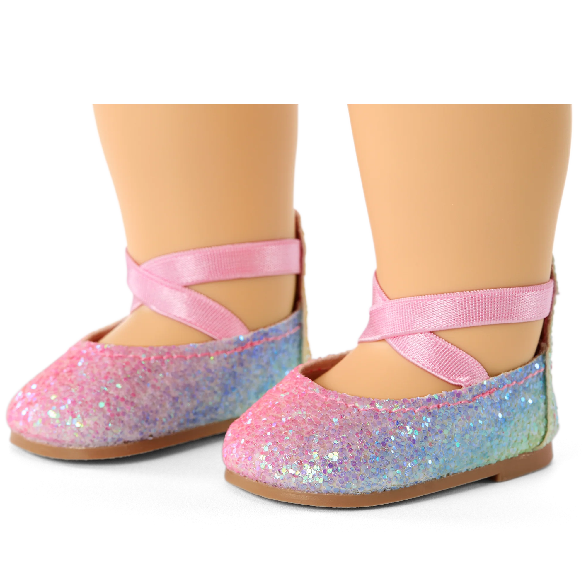 American Girl® Rainbow Glitter Shoes for 18-inch Dolls