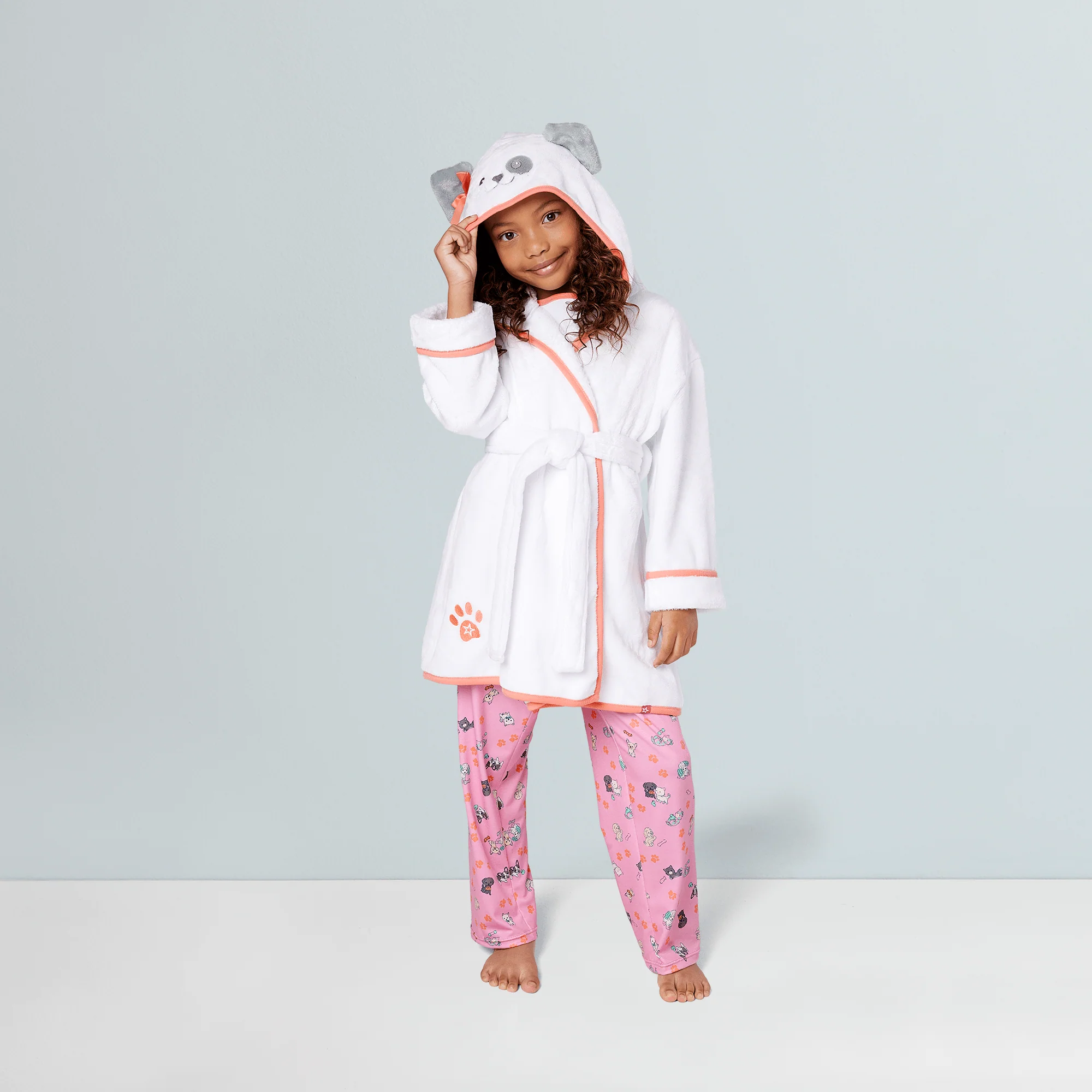 Comfy Puppy Robe Set for Girls & 18-inch Dolls 4 Comfy Puppy Robe Set for Girls & 18-inch Dolls