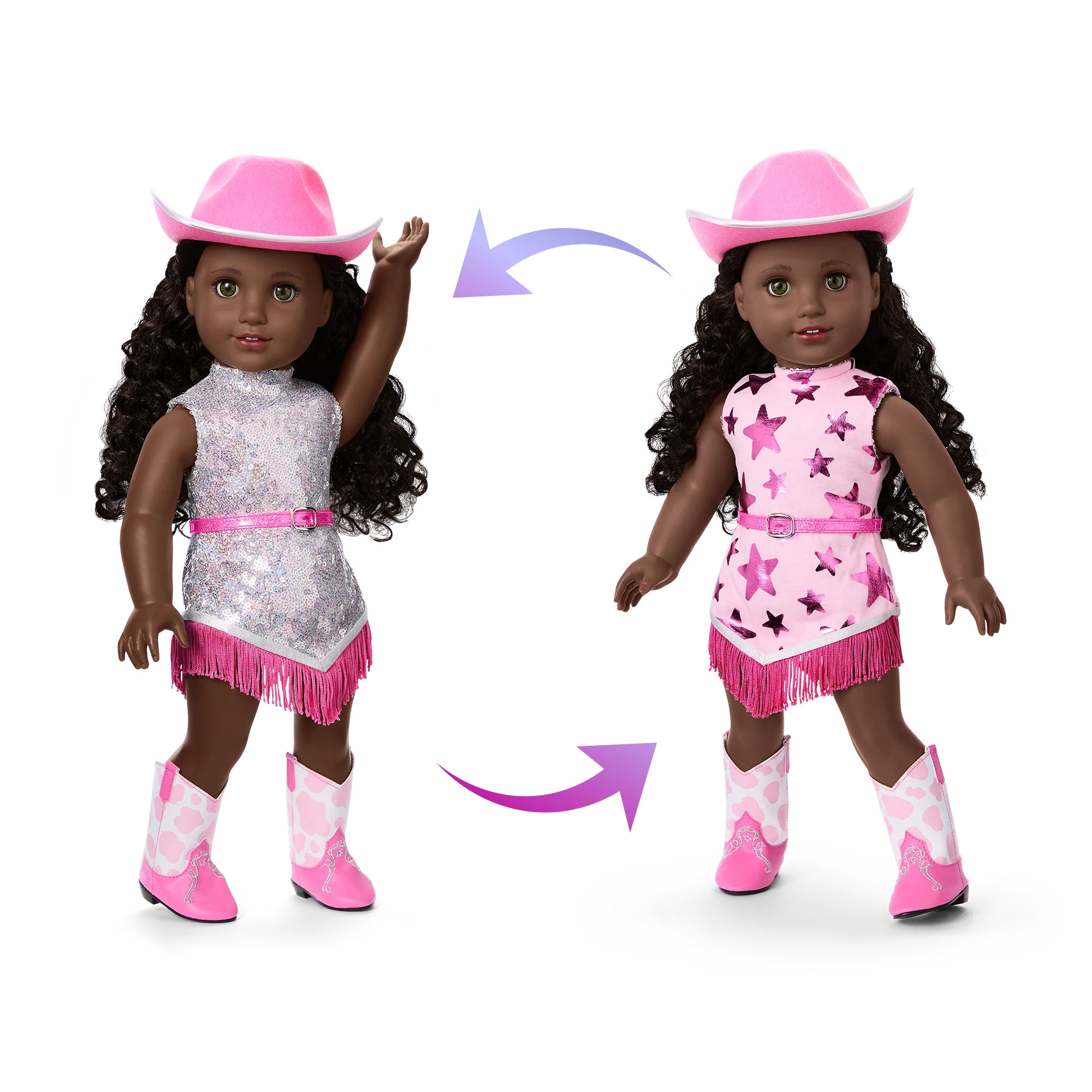 Glam Pink Cowgirl Outfit for 18-inch Dolls 3 Glam Pink Cowgirl Outfit for 18-inch Dolls
