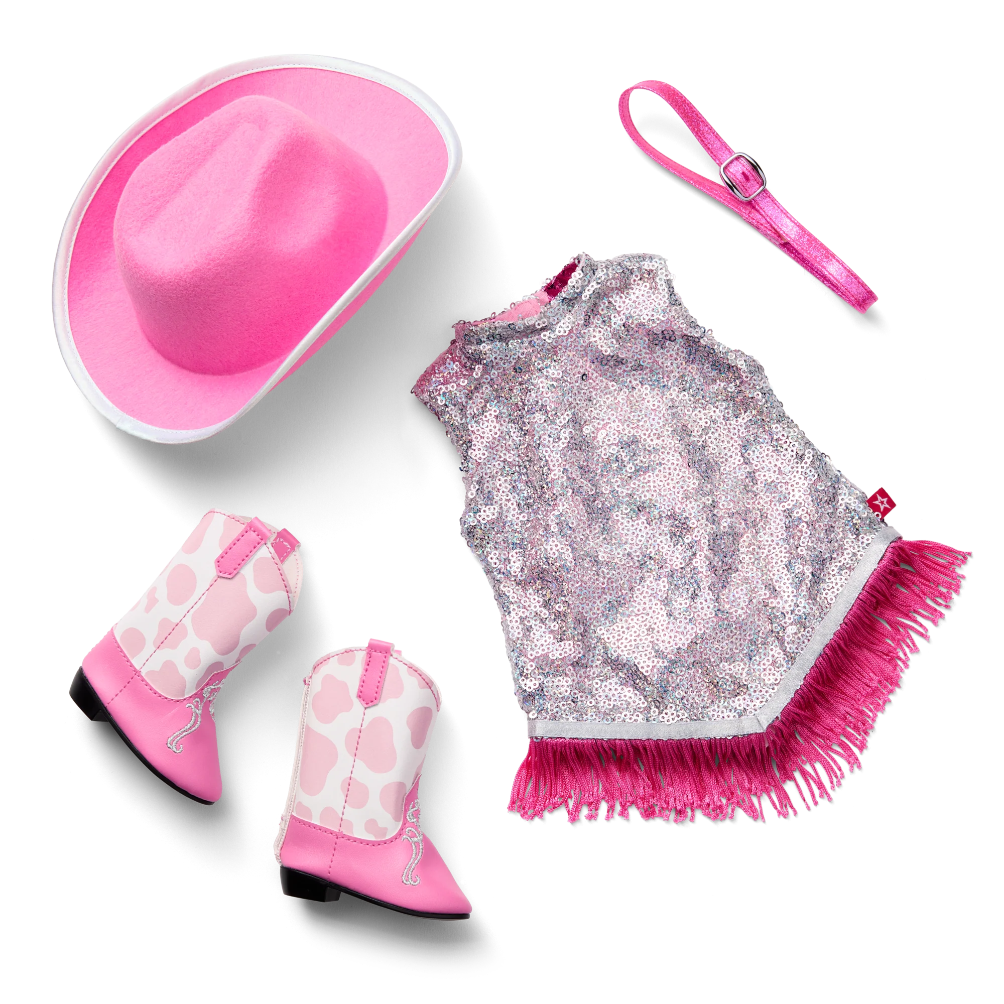 Glam Pink Cowgirl Outfit for 18-inch Dolls 4 Glam Pink Cowgirl Outfit for 18-inch Dolls
